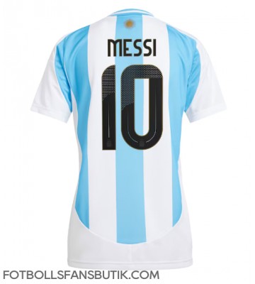 Argentina Lionel Messi #10 Replika Hemmatröja Damer Copa America 2024 Kortärmad